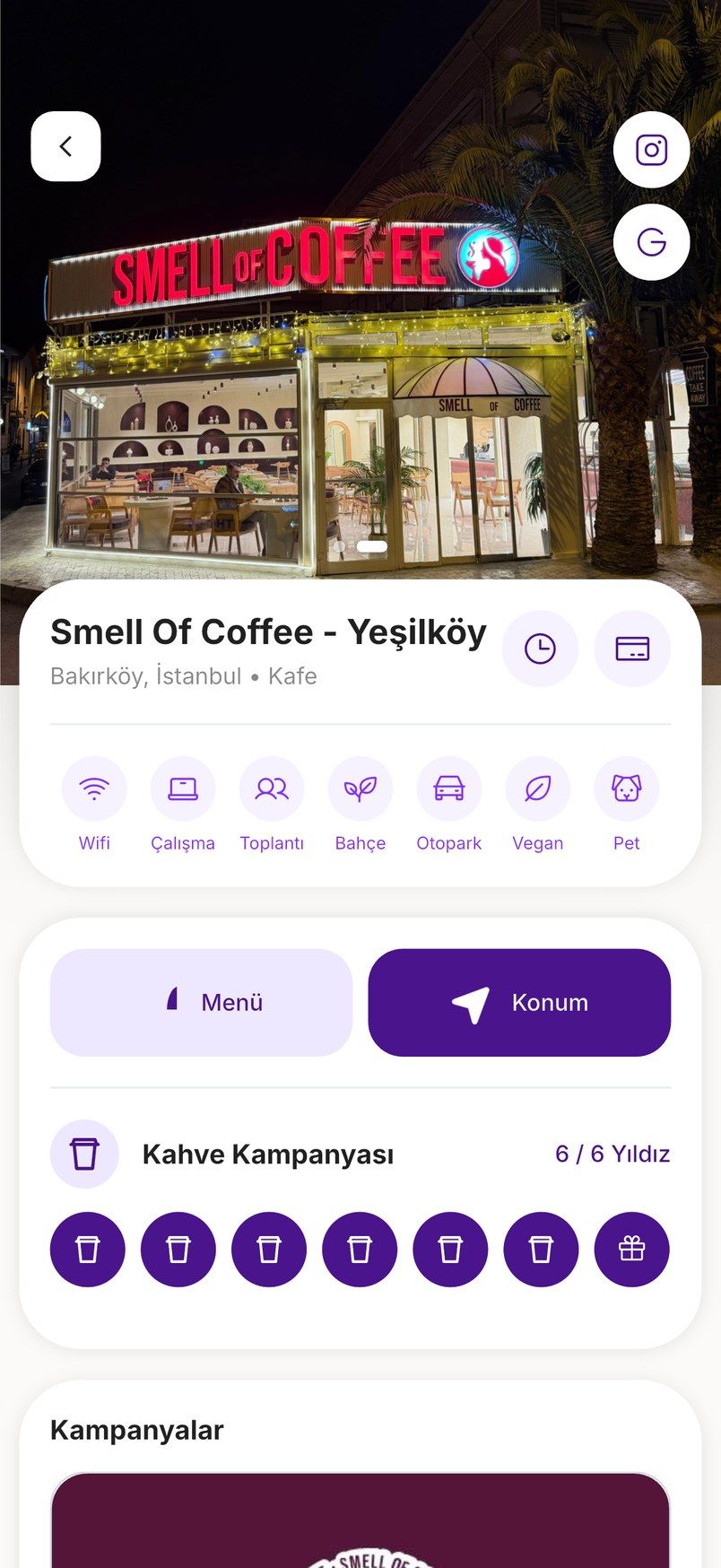 Promo Cüzdan işletme profili